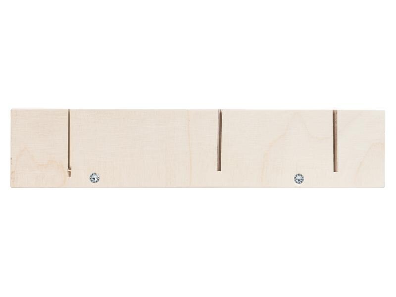 STRUCT Gehrungslade Holz 245 x 53 x 40 mm Schneidlade aus Sperrholz