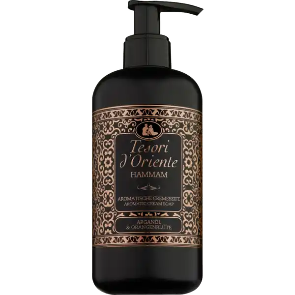 Aromatische cremige Handseife Hammam Arganöl & Orangenblüte