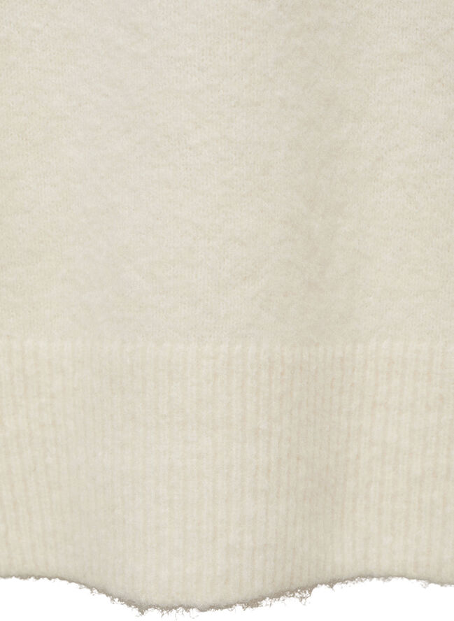 MANGO Short turtleneck knitted dress Light beige