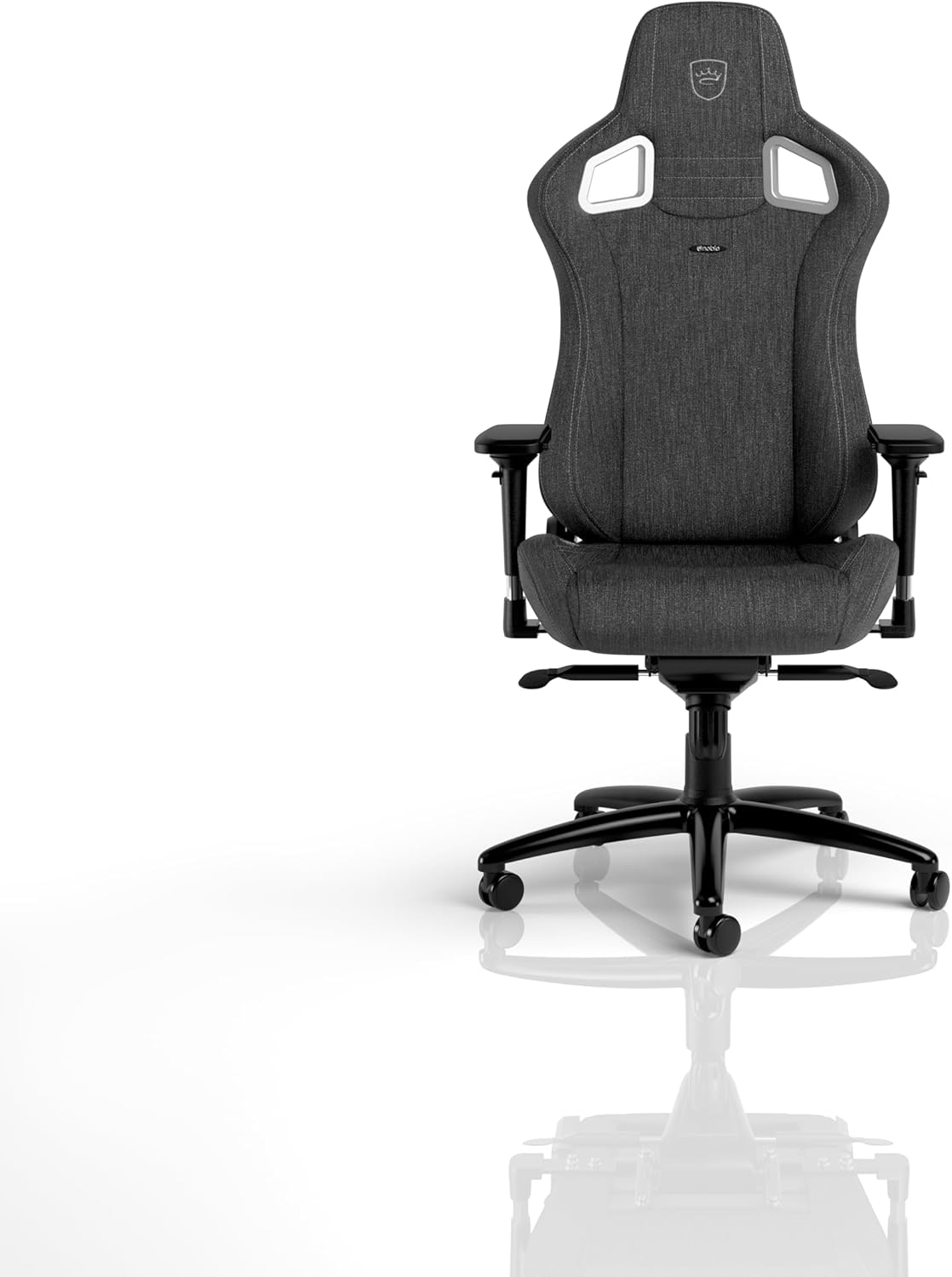 noblechairs Epic TX Gaming Stuhl, Bürostuhl, Schreibtischstuhl, Atmungsaktives Textilgewebe, Kopf- und Lendenstütze, Entwickelt für Nutzer bis 120 kg, (Anthrazit, Textilgewebe)
