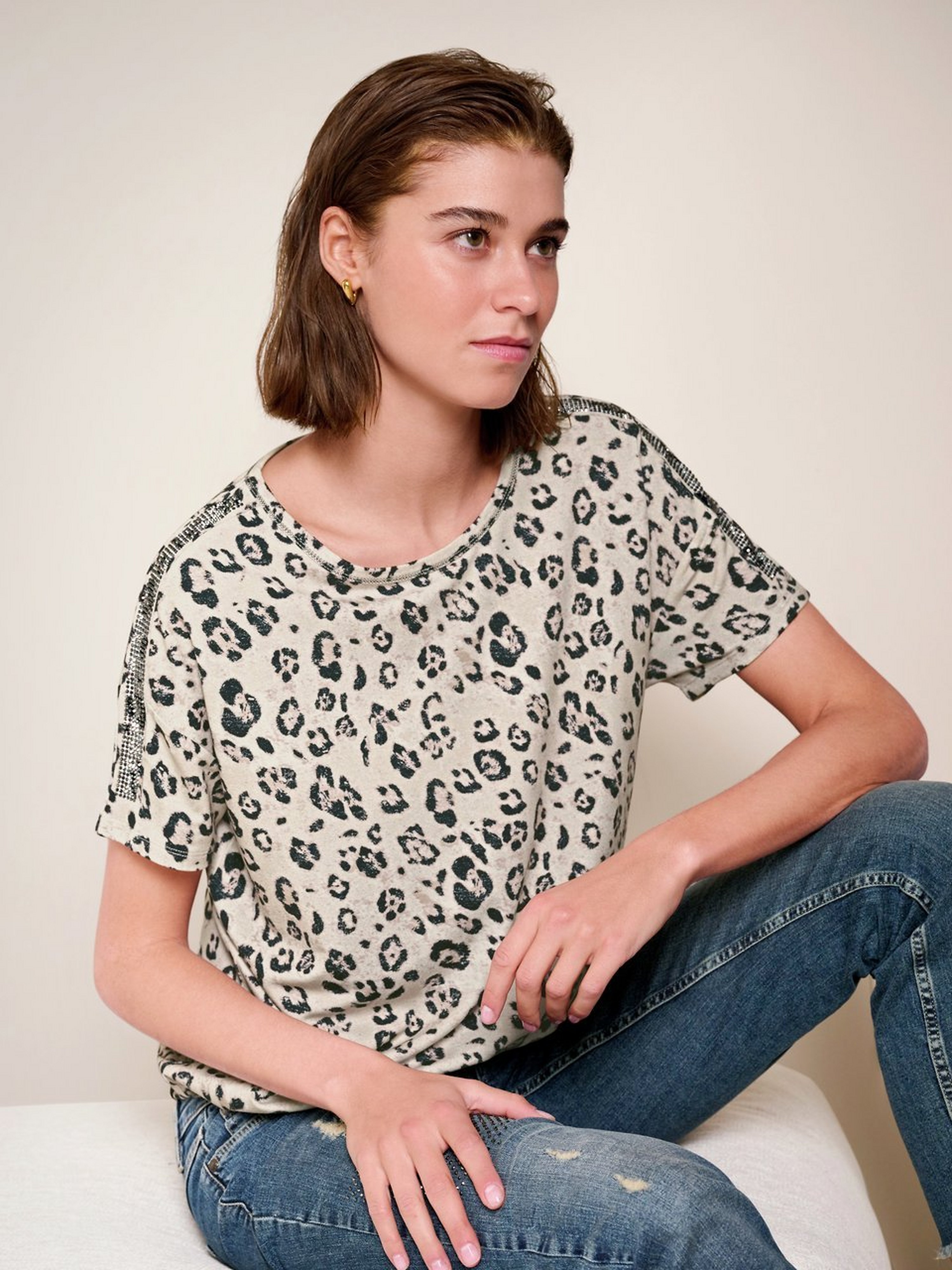 Rundhals-Shirt