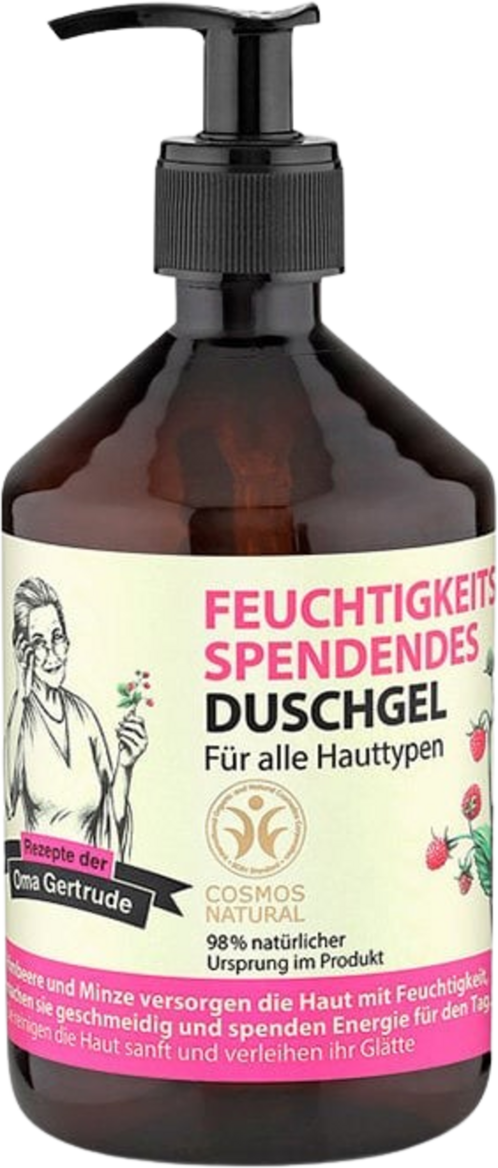 Rezepte der Oma Gertrude  Feuchtigkeitsspendendes Duschgel, 500 ml