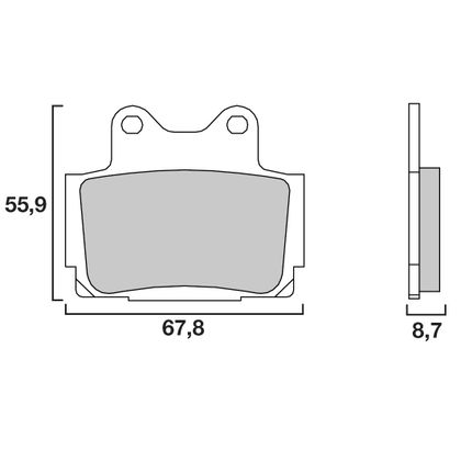 Plaquettes de freins Brembo Sinter Métal Fritté avant