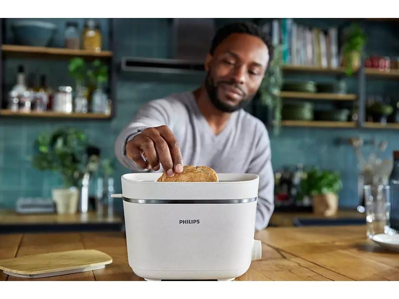 Philips Toaster HD2640/11 Weiss Klassischer Toaster der 5000er-Serie