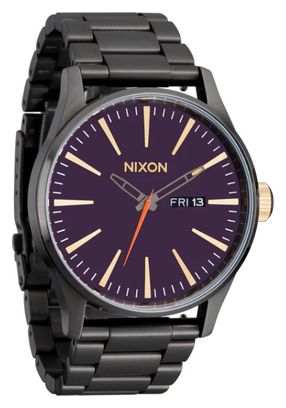 Montre Nixon Sentry Gunmetal/Blackberry/Gold