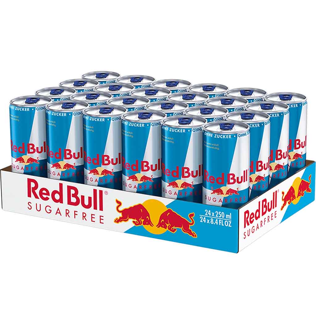 24x Red Bull Sugarfree Energy Drink DOSE á 250ml=6L MHD:3.10.25
