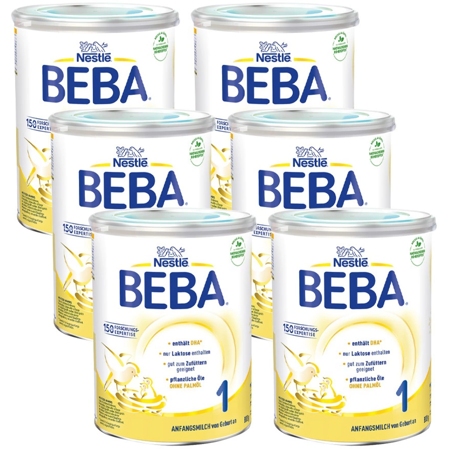 Nestlé BEBA 1 Anfangsmilch 6 x 800 g ab der Geburt