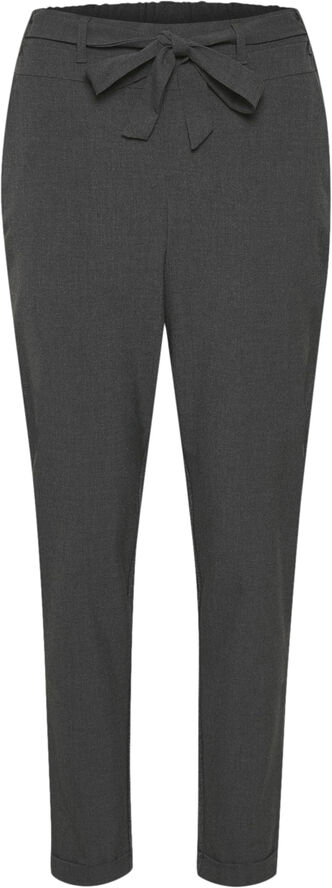Kaffe Jillian belt pants Dark grey melange