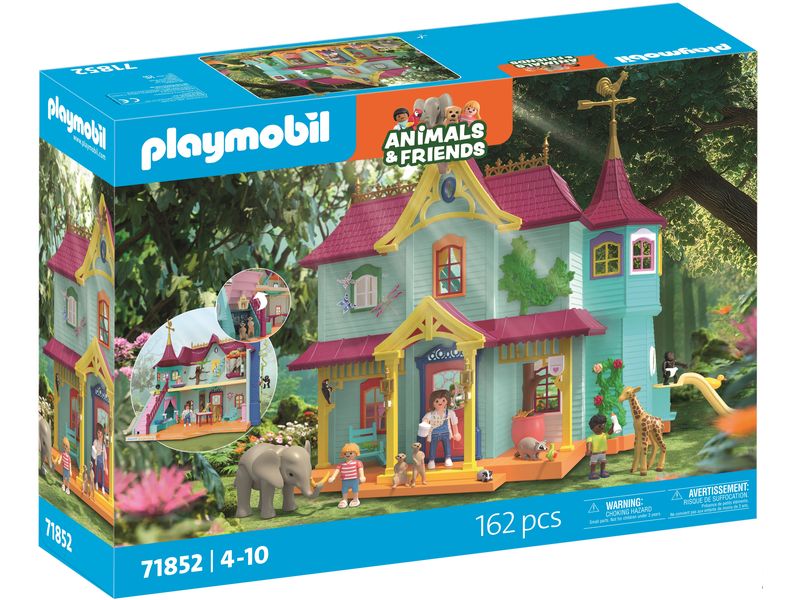 Playmobil Animals & Friends: Kunterbunte Tiervilla 71852 Tierabenteuer in der Villa