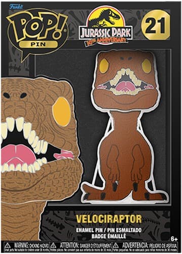 Funko Pop! Lf Movies: Jurassic Park - Velociraptor Group Sku Large Enamel Pin