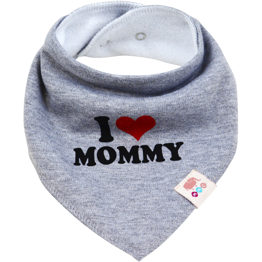 M.M.C. Lätzchen 6 PACK I Love Mommy Daddy Dreieckstücher Halstücher Unisex Set