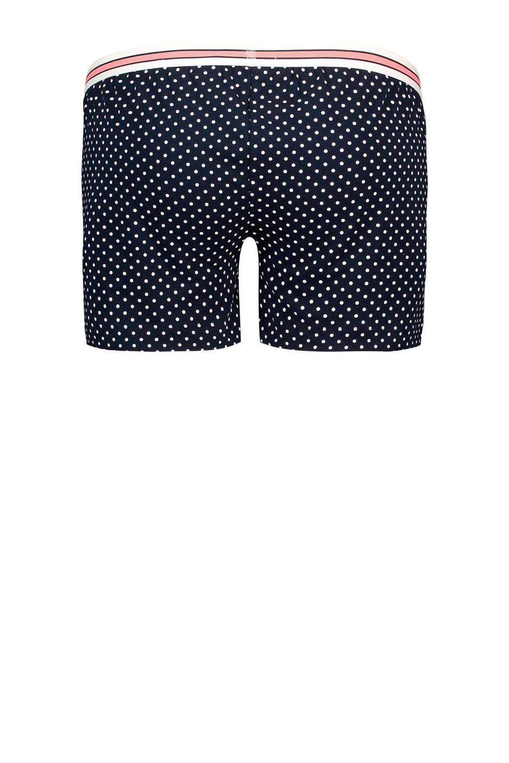 Noppies zwangerschapspyjamashort Merel met stippen donkerblauw/wit