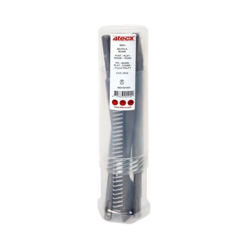 4tecx Beitelset SDS-Plus 4-delig - 4027001430