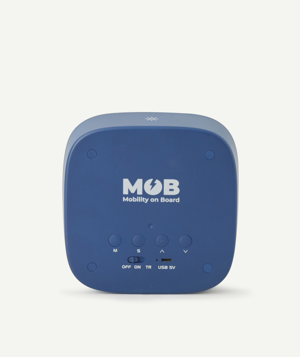 MOBVEILLEUSE ET REVEIL BILLY BLEU MARINE