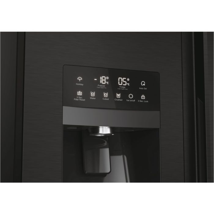 Haier Side-by-Side 90 SERIE 5 HSR5918DIPB Schwarz - Interner Wassertank