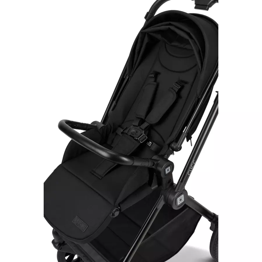 MOON Kombikinderwagen Clicc black melange