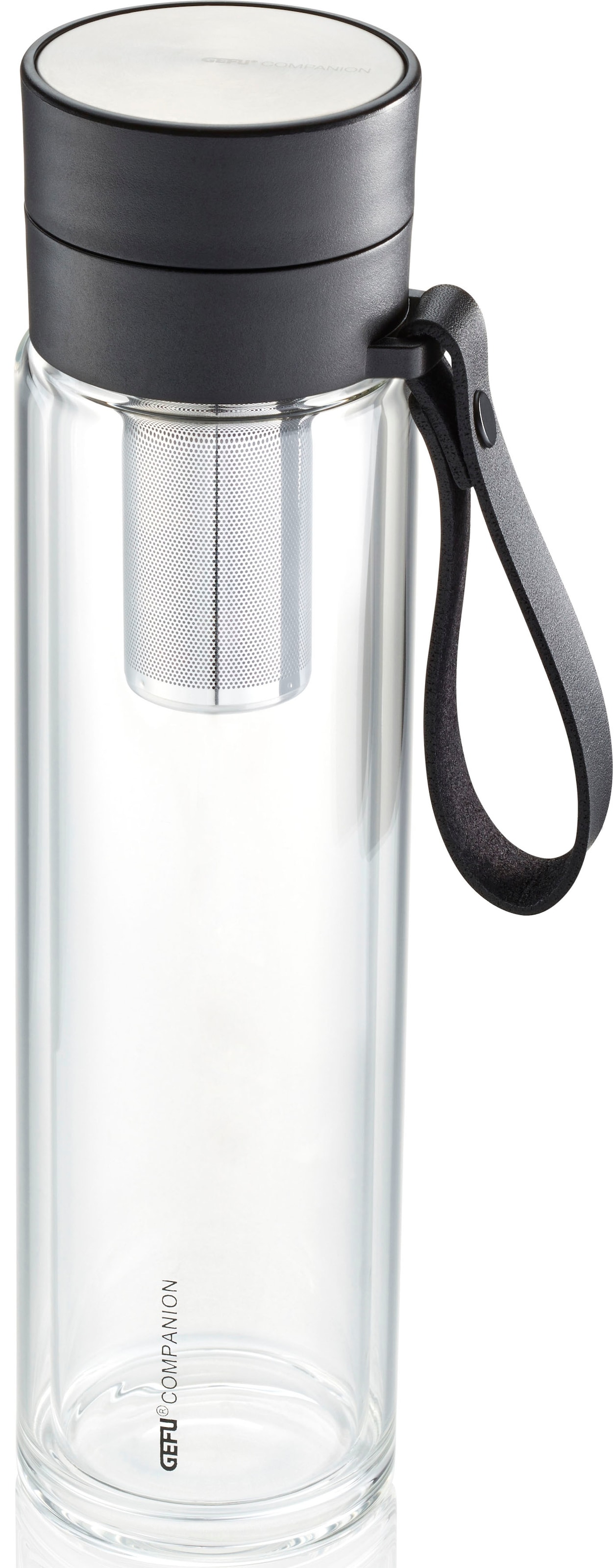 GEFU Trinkflasche »COMPANION« Sicherheitsverschluss für 100%-igen Auslaufschutz und Einhandbedienung