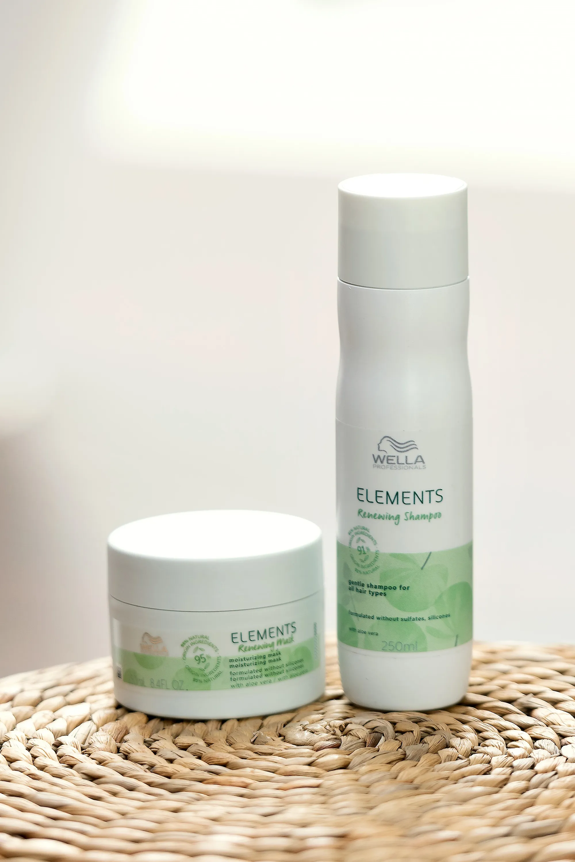Wella Professionals Masque cheveux hydratant sans silicone pour tous types de cheveux Elements-150 ml