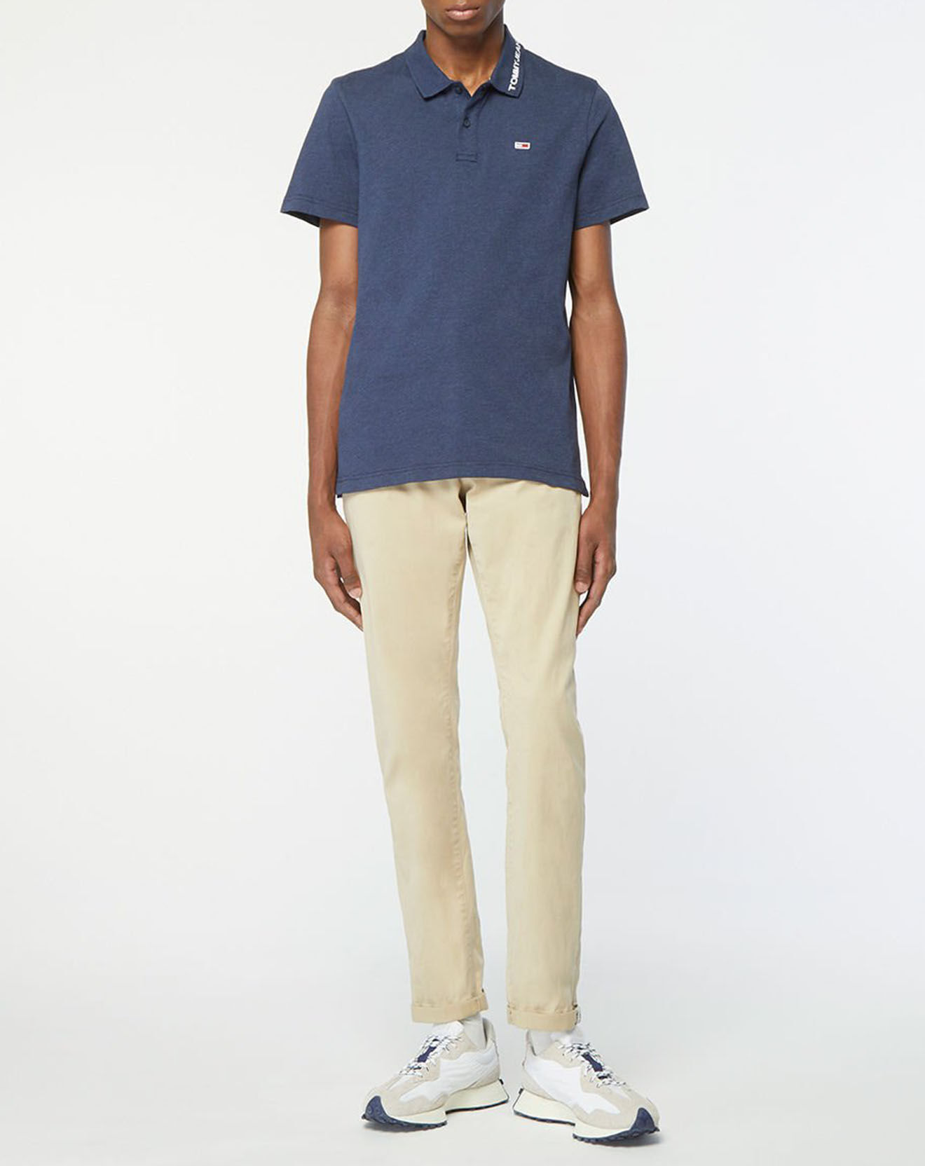 Tommy Jeans Polo regular Jersey bleu marine