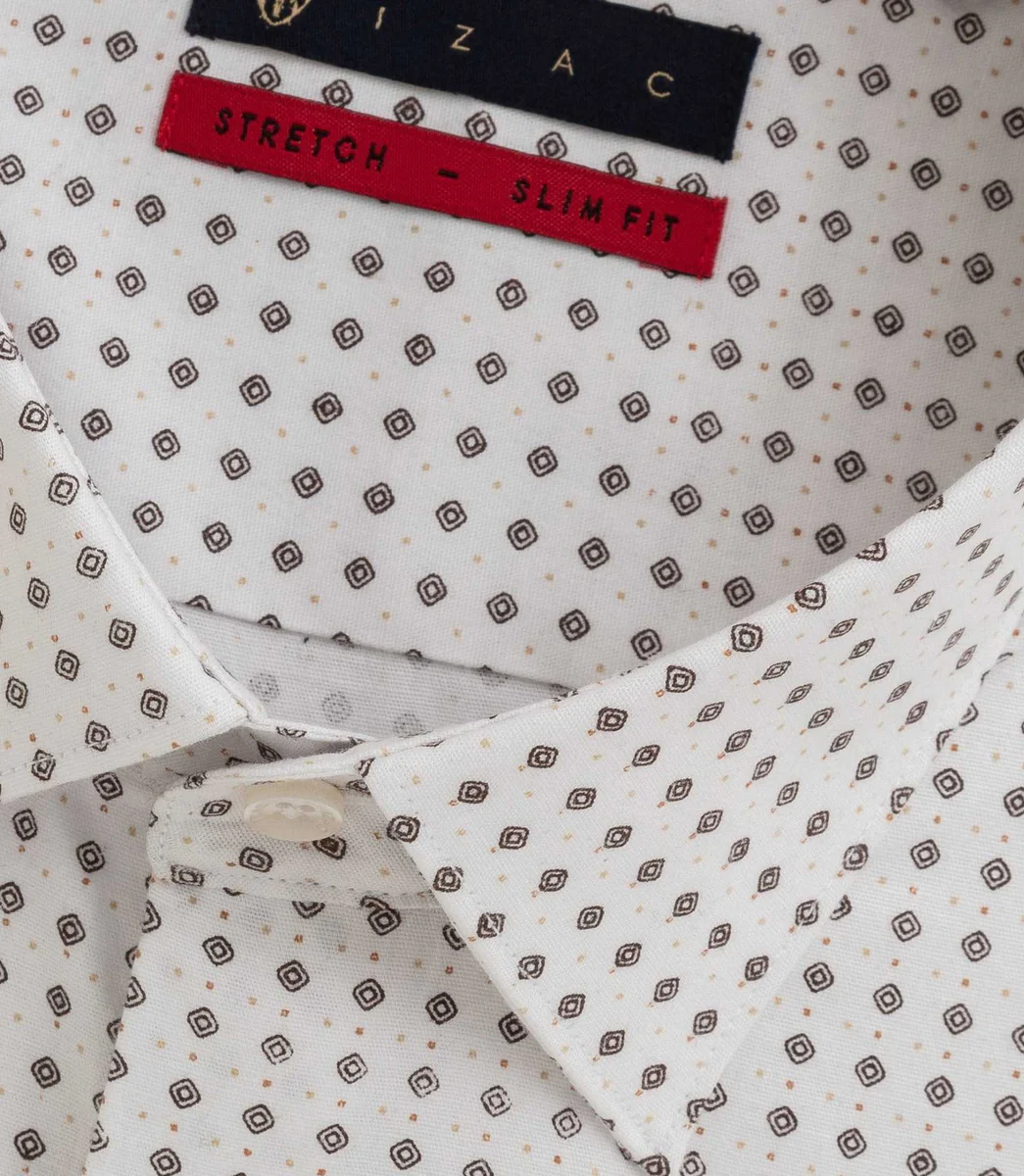Chemise imprimée blanche 