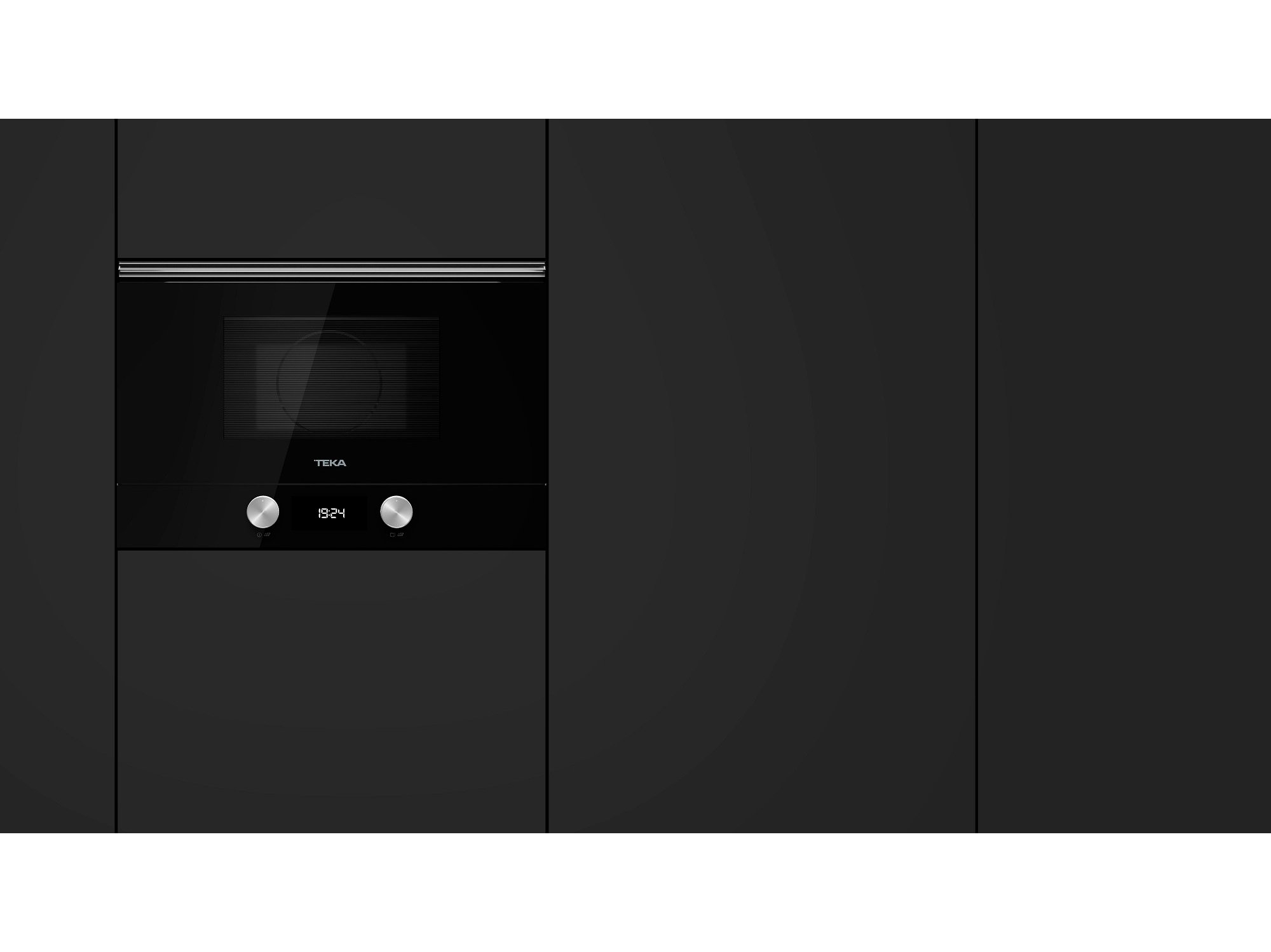 MICRO ONDAS COM GRILL DE ENCASTRE TEKA ML8220 BIS BK PRETO 22L