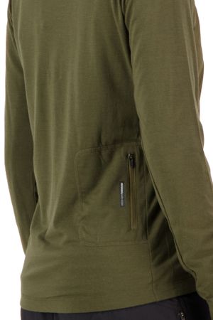 REDWOOD WIND Damen-Merino-Langarmtrikot mit Windschutz  dark olive  S