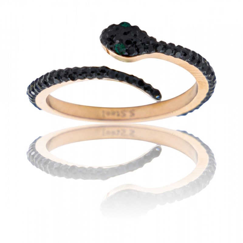 Bague Femme Serpent Strass