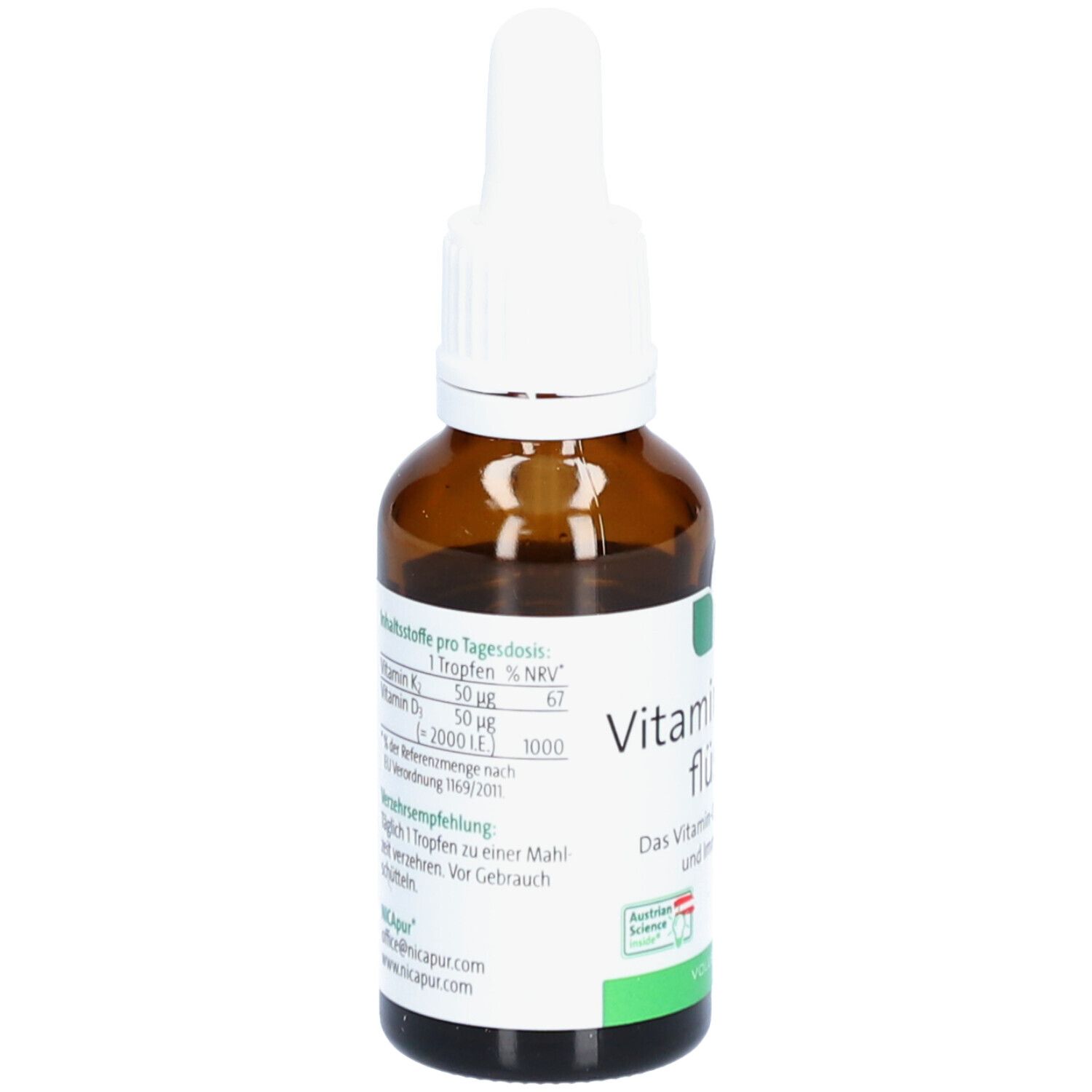NICApur Vitamin K2 & D3 flüssig