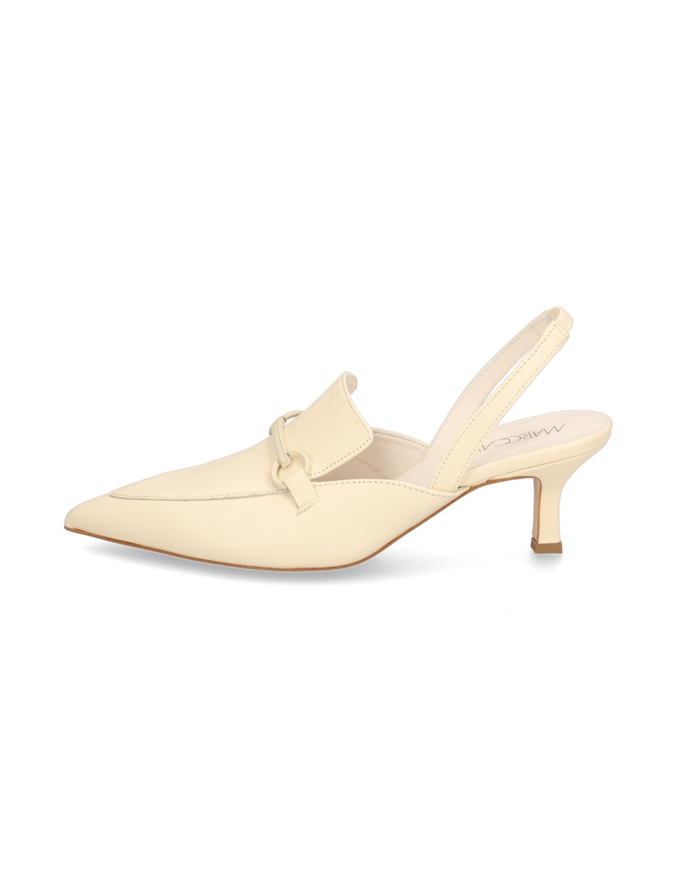 Glattleder Slingpumps