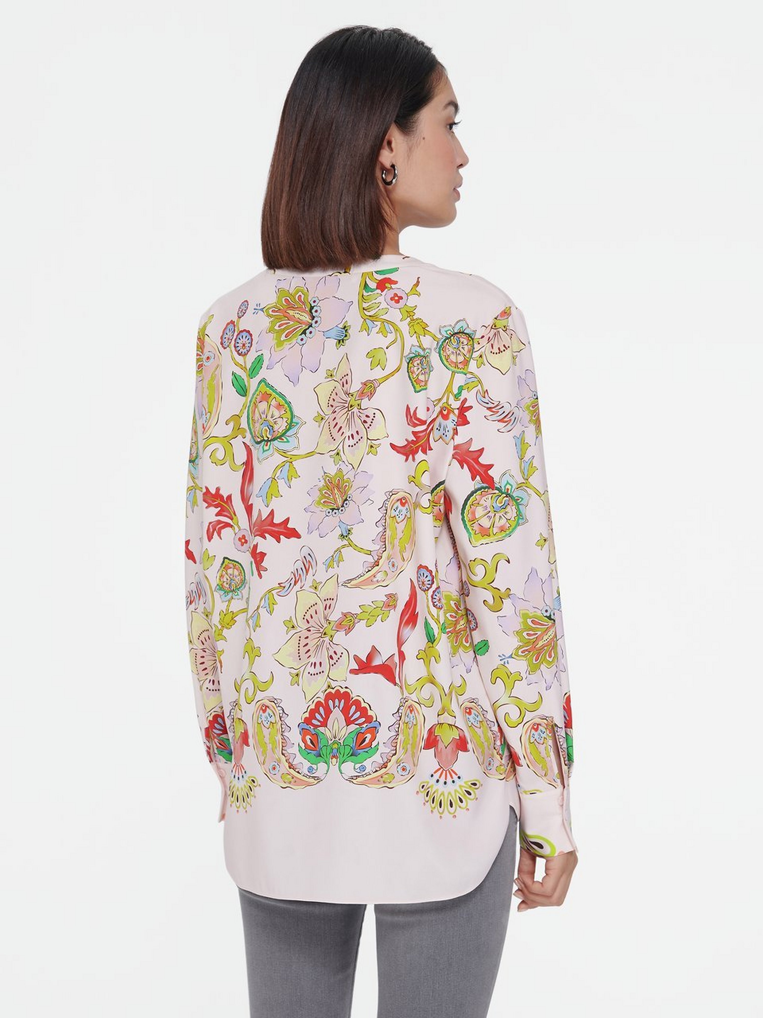 Bluse mit Stehkragen
