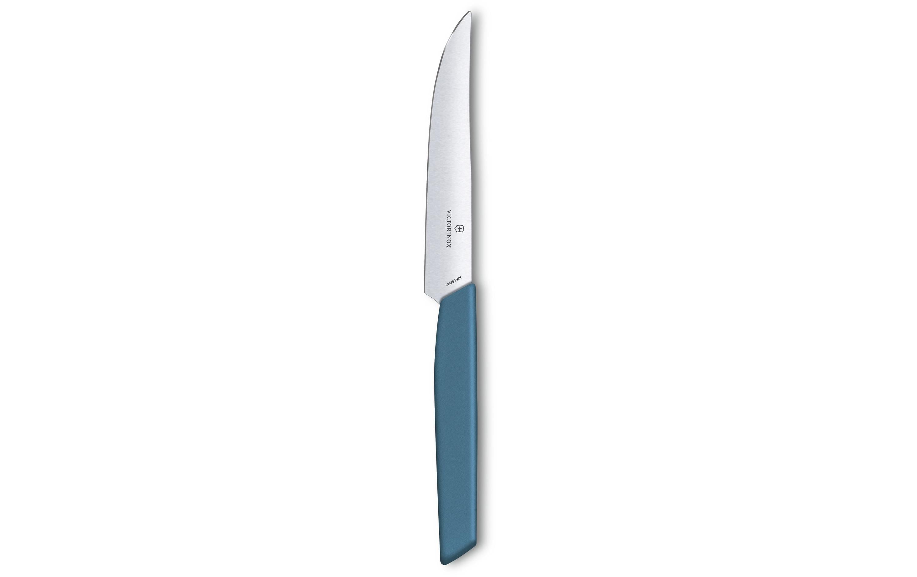 Steakmesser Swiss Modern 1 Stück, Cornflower BlueSteakmesser mit geradem Schliff