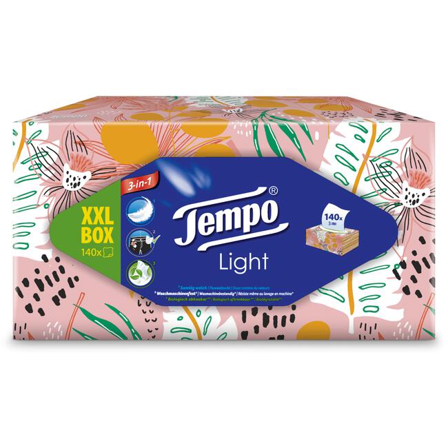 Tempo XXL Light box Tissues 140 stuks
