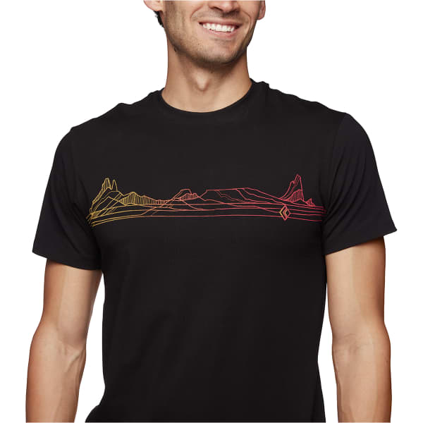 T-shirt randonnée BLACK DIAMOND M DESERT LINES SS TEE BLACK