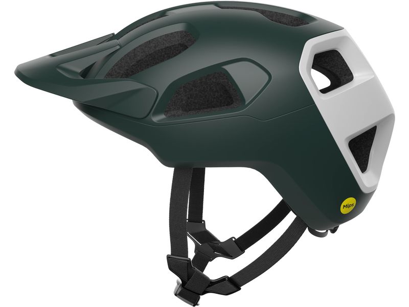 POC Helm Cularis Pargasite Grün Matt/Hydrogen Weiss Matt, M Velohelm