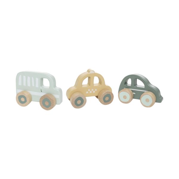 Jollein Houten Auto Op Wielen - 3 Stuks