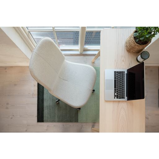Tica Copenhagen Stripe Horisontal Gulvtæppe, Grøn/Støvet/Mørk Grøn, 90x130 cm