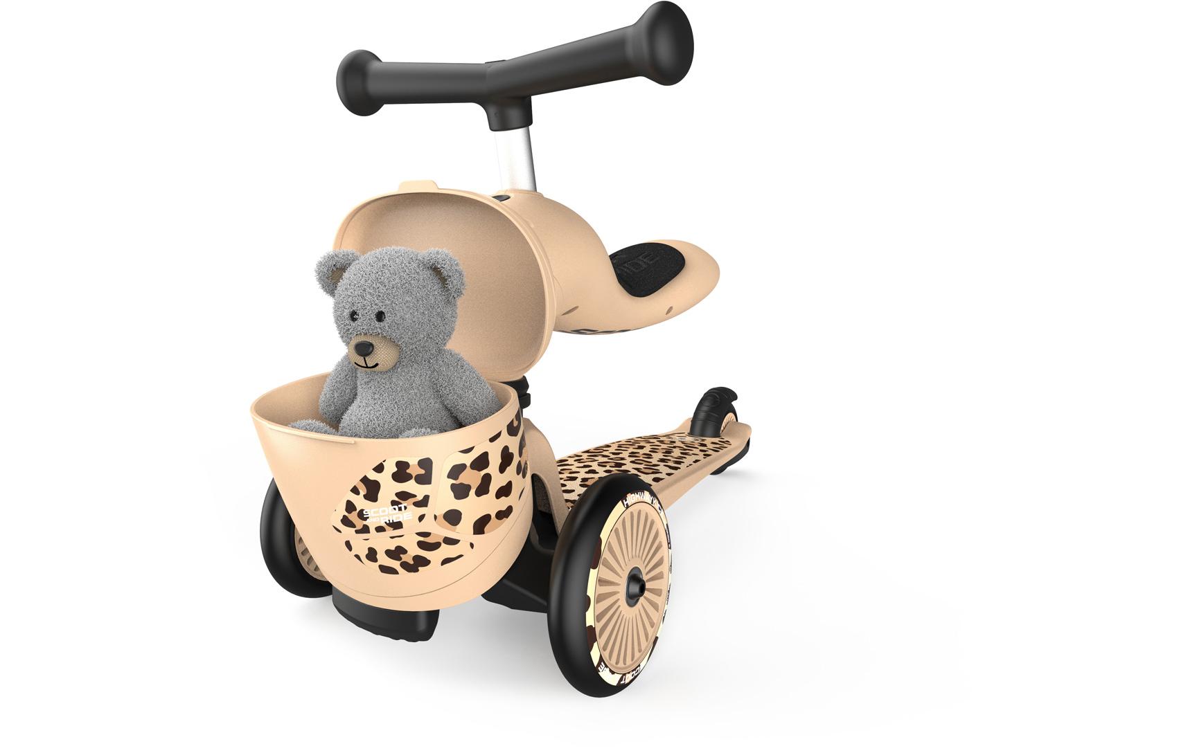 Scooter Leopard Beige<br>Scooter mit Sitz