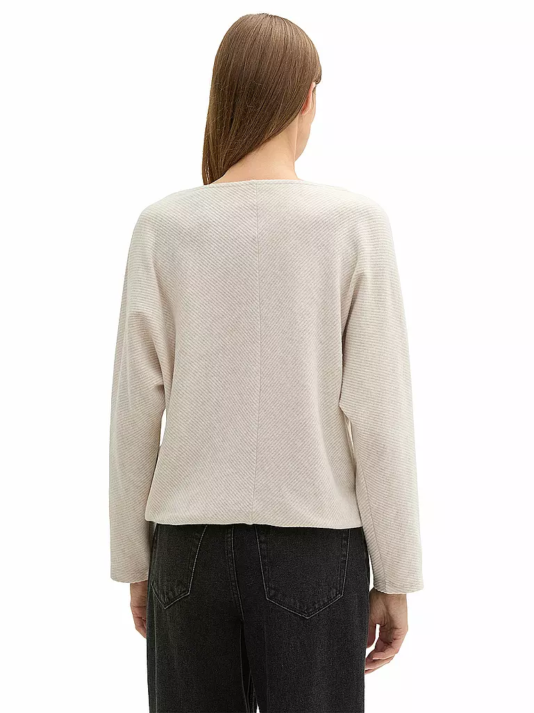 TOM TAILOR Langarmshirt beige
