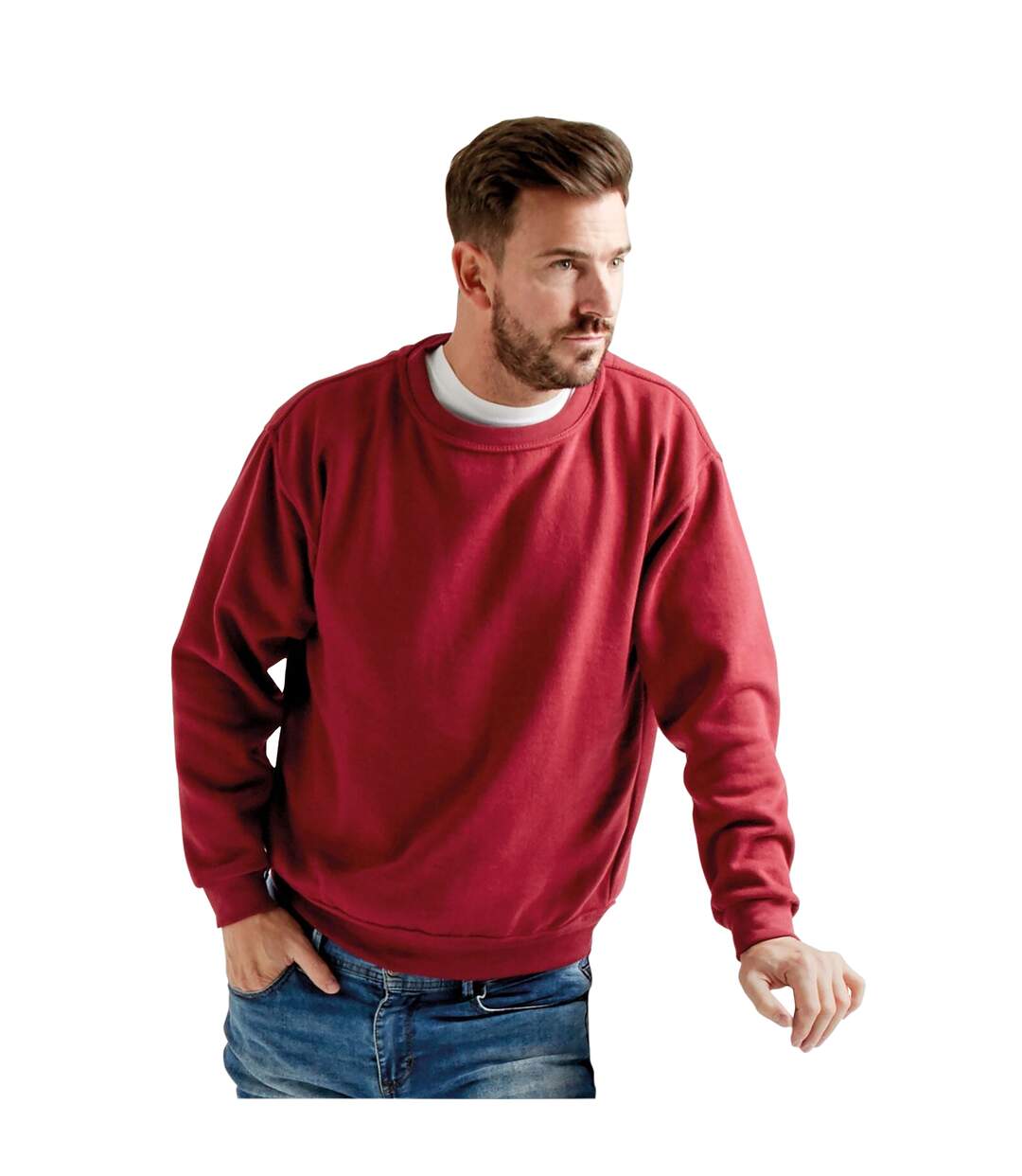 UCC - Sweatshirt uni - Adulte unisexe (Bordeaux) - UTBC1192