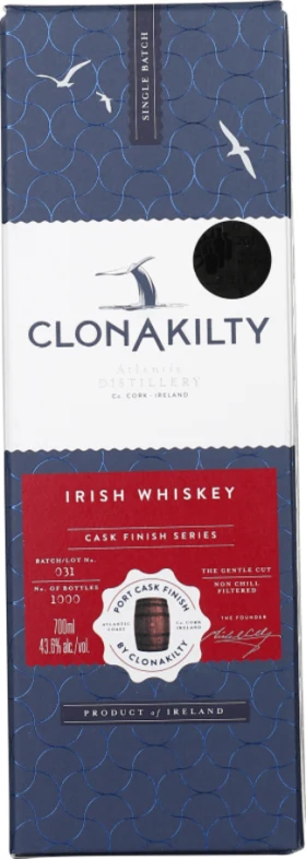CLONAKILTY PORT CASK FINISH 70CL
