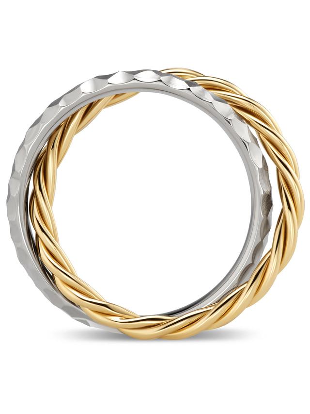 Croisé-Ring, Gelbgold 585 & Platin 600