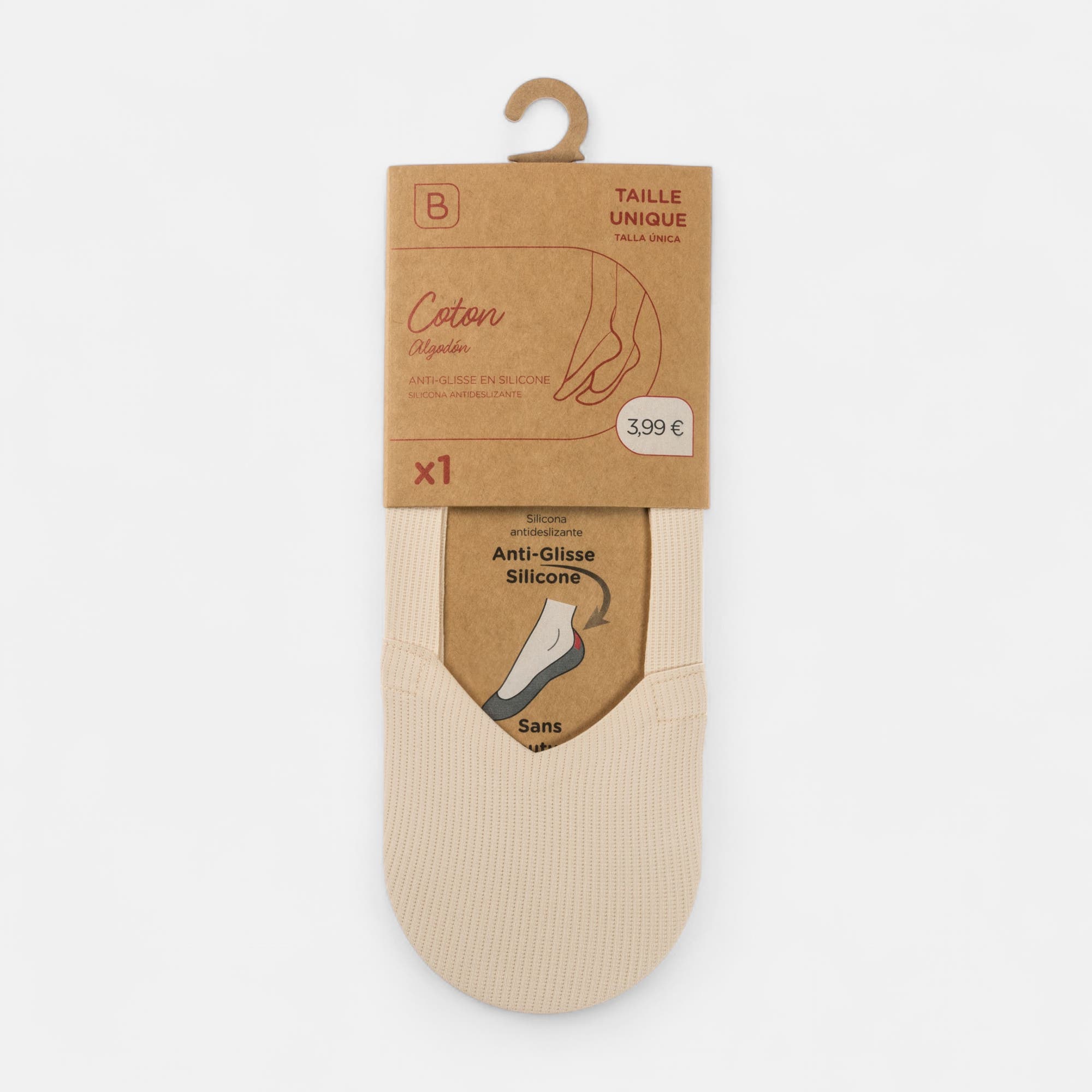 Chaussettes Femme beige