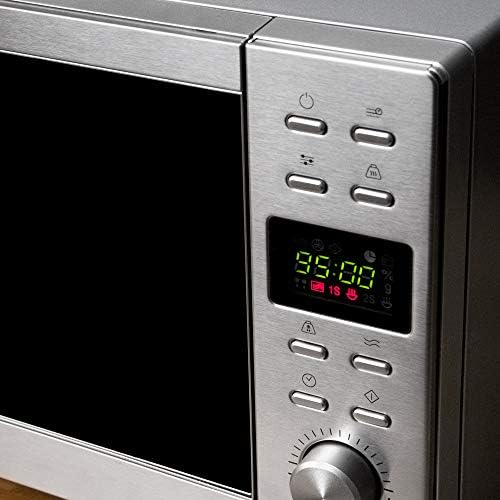 Cecotec Micro ondes numériques sans plaque GrandHeat 2010 Flatbed Steel. Puissance 700 W, Capacité 20 Litres, Grille 900 Watt, 9 Fonctions préréglées, Démarrage rapide, Nettoyage facile. : Cuisine et Maison