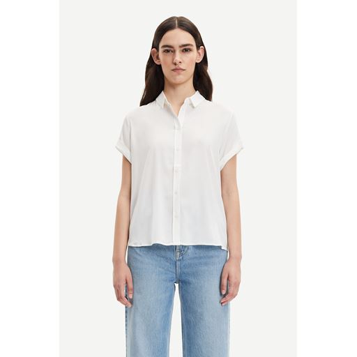 Samsøe Samsøe Majan Kortærmet Skjorte, Clear Cream, XS