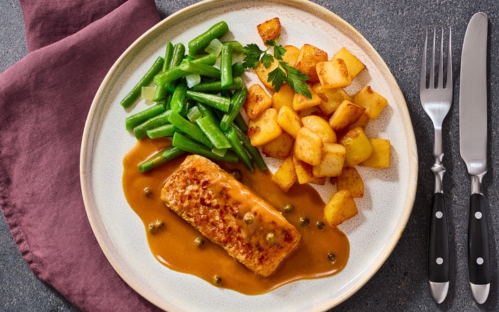 Hackbraten in Pfefferrahmsoße (01670) | online bestellen!