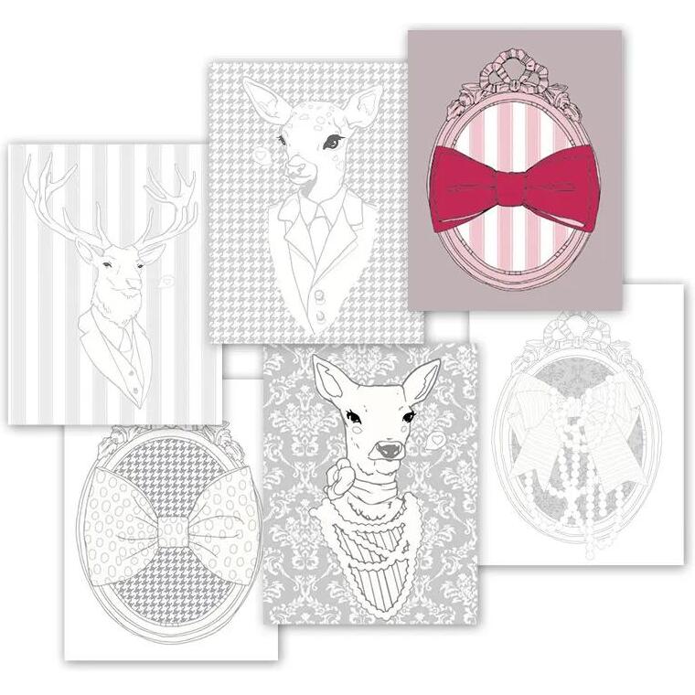 DESIGN HOME BOOK, Bloc de 12 feuilles 250g/m2 au format 13x17cm