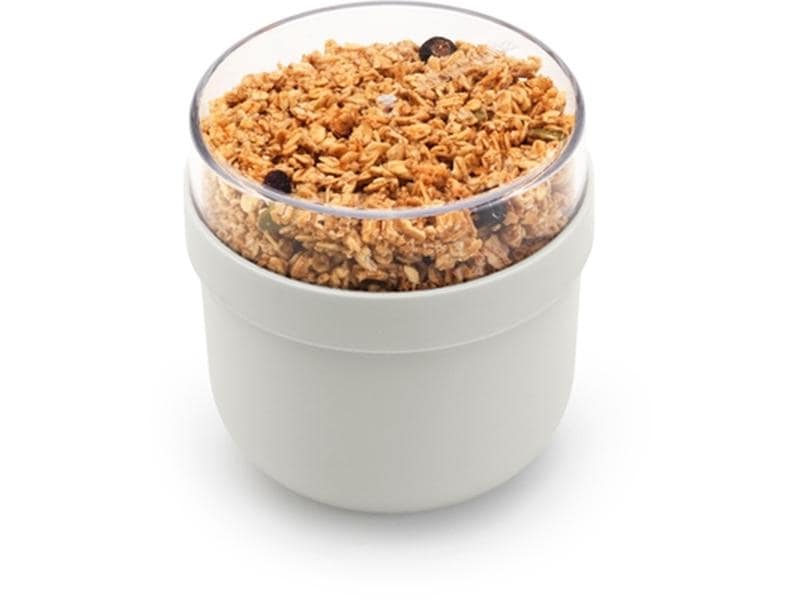 Brabantia Yoghurtbehälter Make & Take 500 ml, Hellgrau Müslibecher