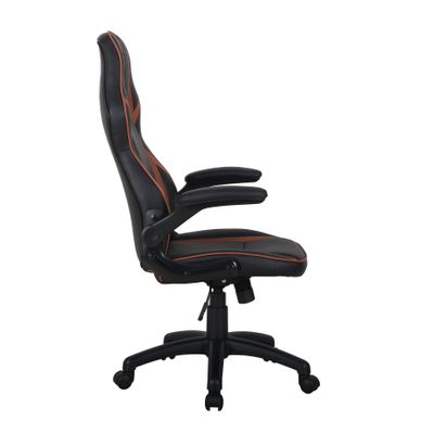 Fauteuil gamer RACER SPEED - accoudoirs rabattables - noir et camel