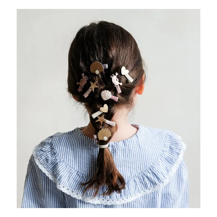 Mimi & Lula Lot 8 Barrettes Cecil Crab | Rose