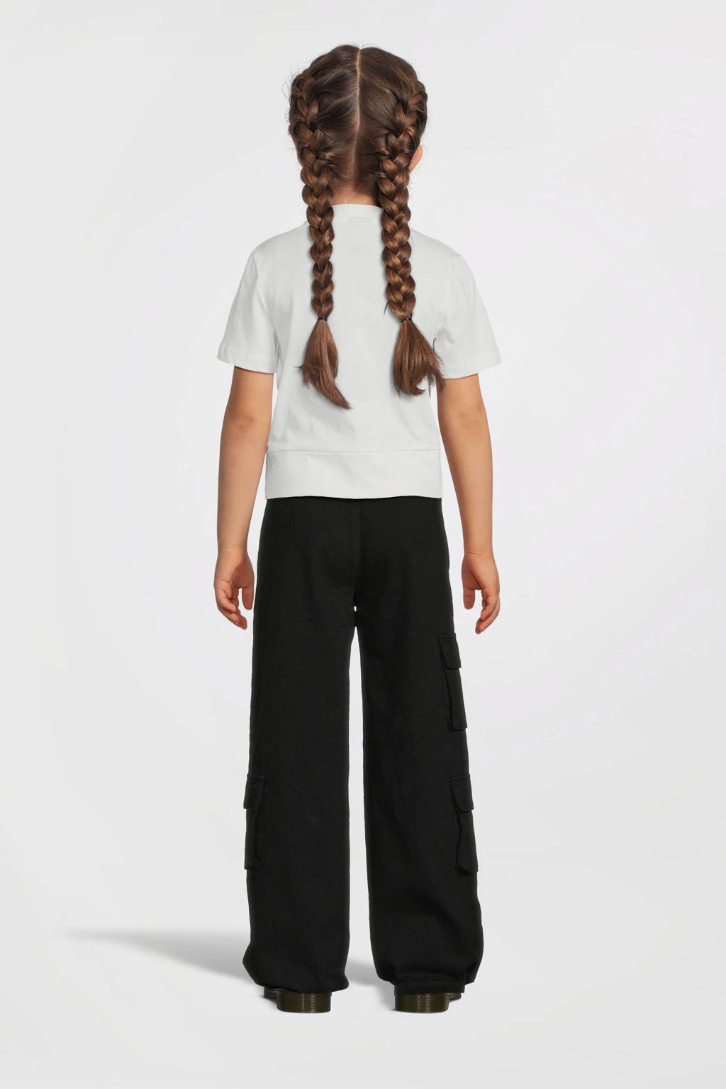 NAME IT wide leg broek NKFROSE zwart